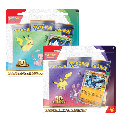 POKÉMON TCG 30TH CELEBRATION TECH STICKER COLLECTION (SET OF 2)