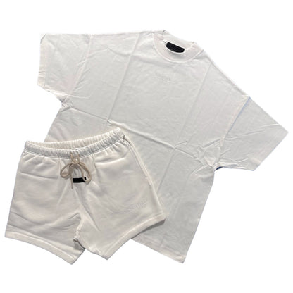 FEAR OF GOD ESSENTIALS CLOUD DANCER SHORT SET (FW23)