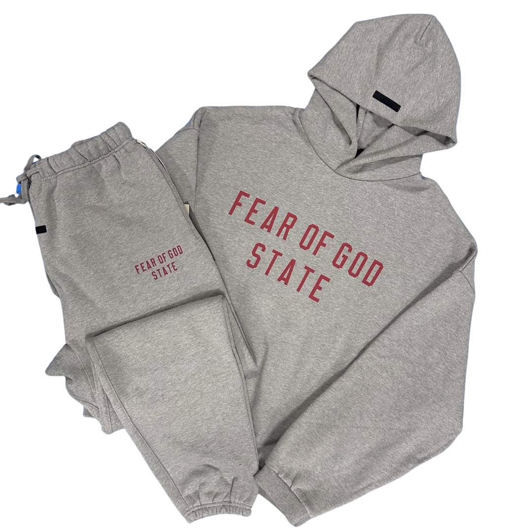 FEAR OF GOD ESSENTIALS DARK HEATHER TRACKSUIT (FW24)