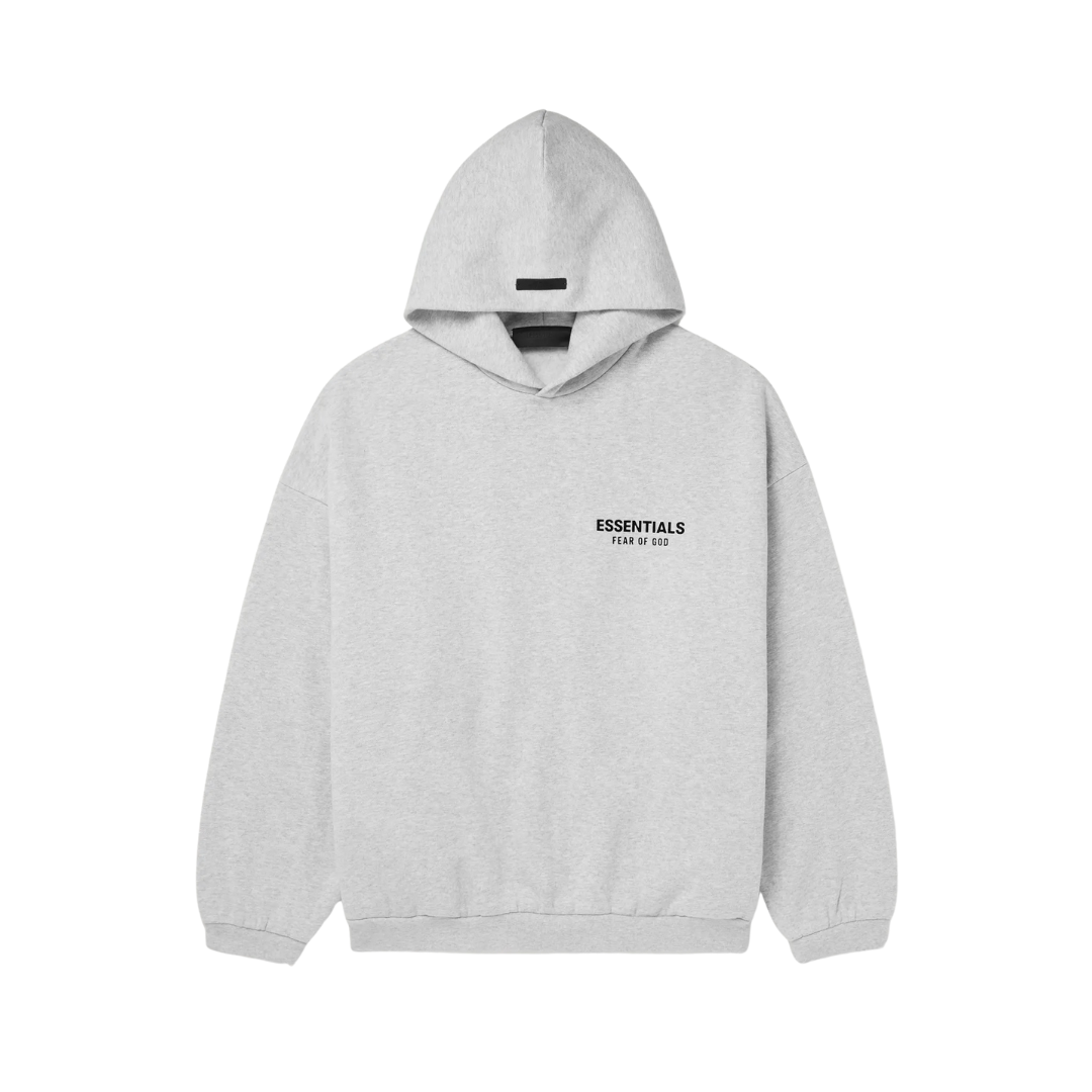 Fear of God ESSENTIALS - Light Heather Grey Hoodie (FW24) | Hype