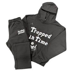 BROKEN PLANET 'TRAPPED IN TIME' SOOT BLACK TRACKSUIT