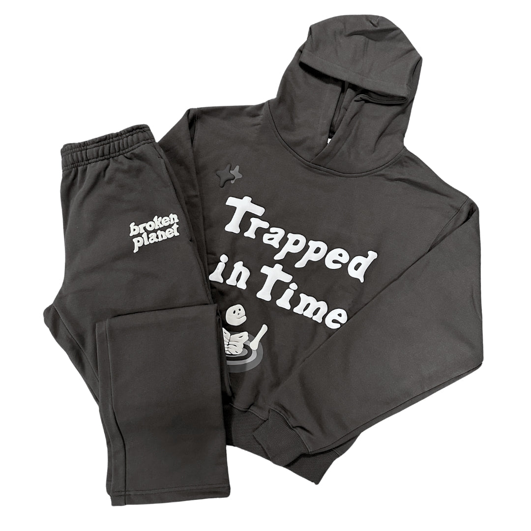 Broken Planet 'Trapped In Time' Soot Black Tracksuit | Hype Locker UK