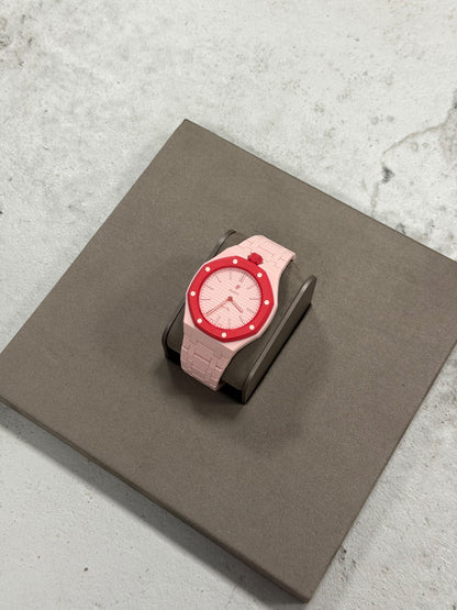 WRIST STRAP FOR SWATCH X AUDEMARS PIGUET ROYAL POP OTTO ROSSO