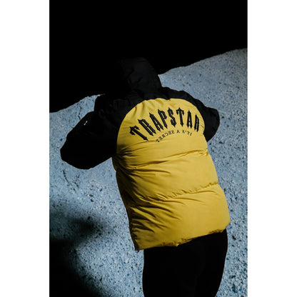 TRAPSTAR IRONGATE ARCH PUFFER JACKET AW23 - YELLOW / BLACK