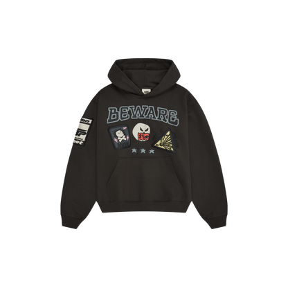Broken Planet Beware Soot Black Hoodie | Hype Locker UK Broken Planet Beware Soot Black Hoodie | Hype Locker UK