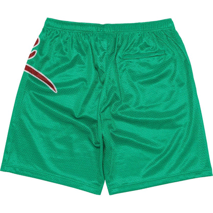 SUPREME BIG SCRIPT MESH SHORTS - GREEN