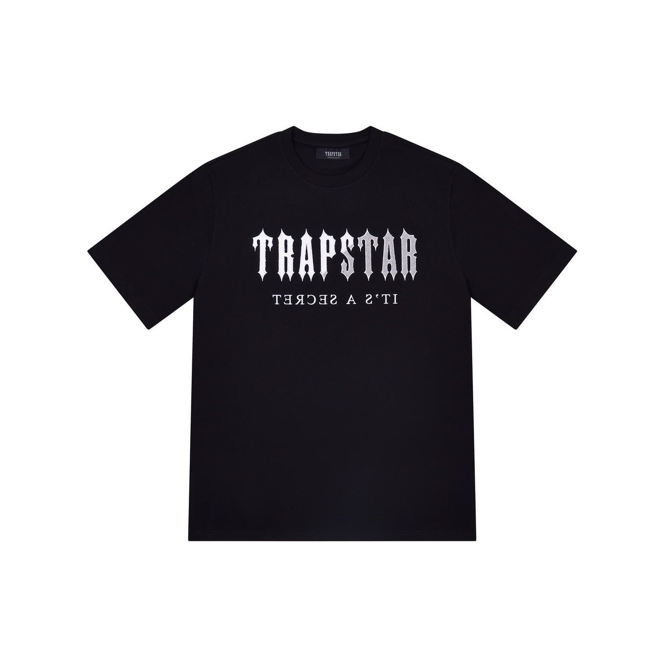 TRAPSTAR CHENILLE DECODED SHORT SET - BLACK / GREY