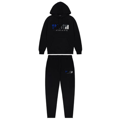 TRAPSTAR DECODED CHENILLE HOODED TRACKSUIT - BLACK ICE EDITION 2.0