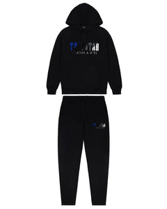 TRAPSTAR DECODED CHENILLE HOODED TRACKSUIT - BLACK ICE EDITION 2.0