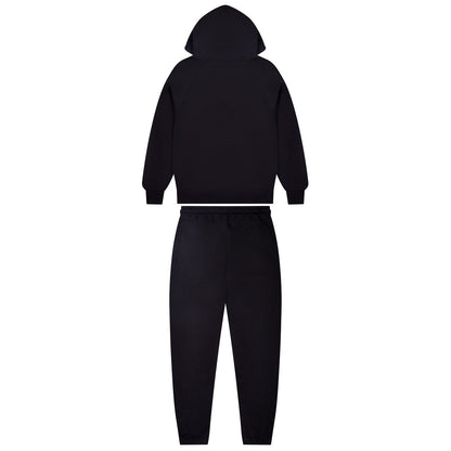 TRAPSTAR DECODED CHENILLE HOODED TRACKSUIT - BLACK / PINK