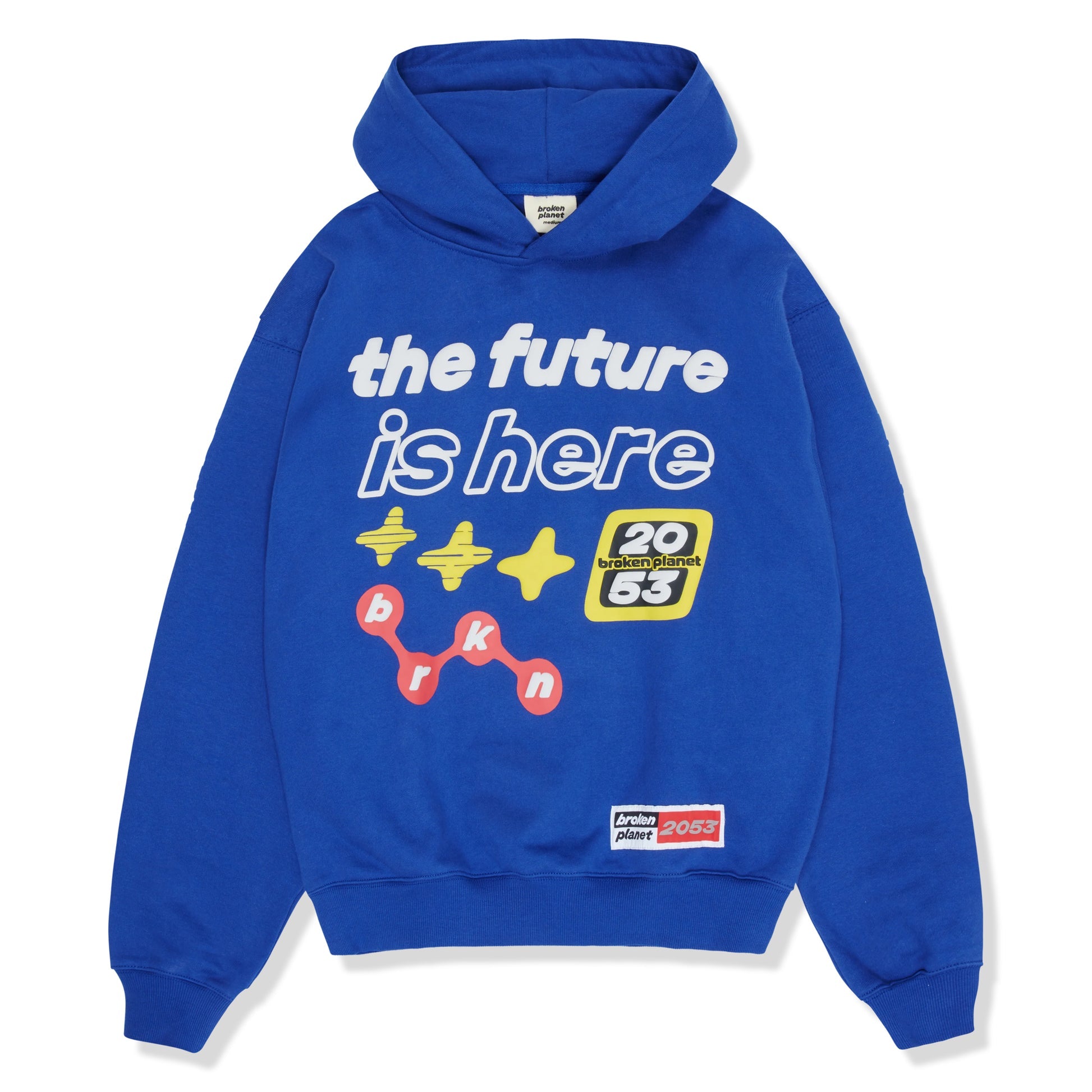 BROKEN PLANET 'THE FUTURE IS HERE' BLUE HOODIE