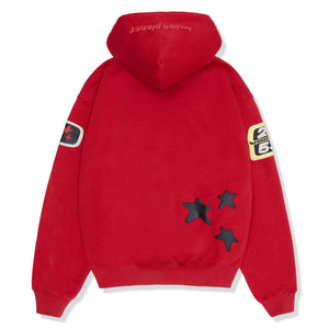 BROKEN PLANET 'BRIGHTER DAYS ARE AHEAD' RED HOODIE