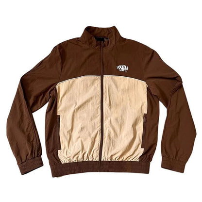 SYNA WORLD LOGO SHELL TRACKSUIT - BROWN / BEIGE