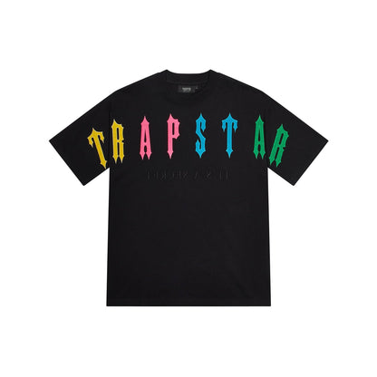 TRAPSTAR IRONGATE ARCH 2.0 SHORT SET - BLACK / CANDY