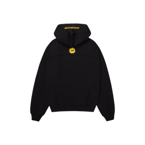 BROKEN PLANET 'COSMIC SPEED' MIDNIGHT BLACK / YELLOW HOODIE