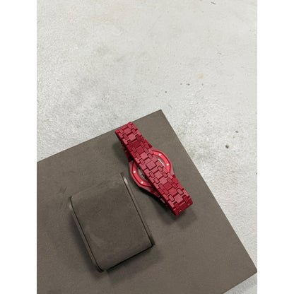 WRIST STRAP FOR SWATCH X AUDEMARS PIGUET ROYAL POP OTTO ROSSO