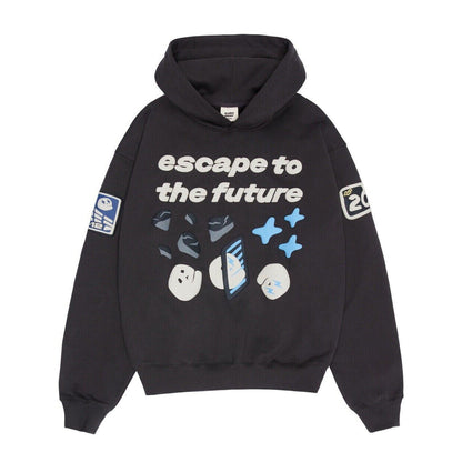 BROKEN PLANET 'ESCAPE TO THE FUTURE' SOOT BLACK TRACKSUIT