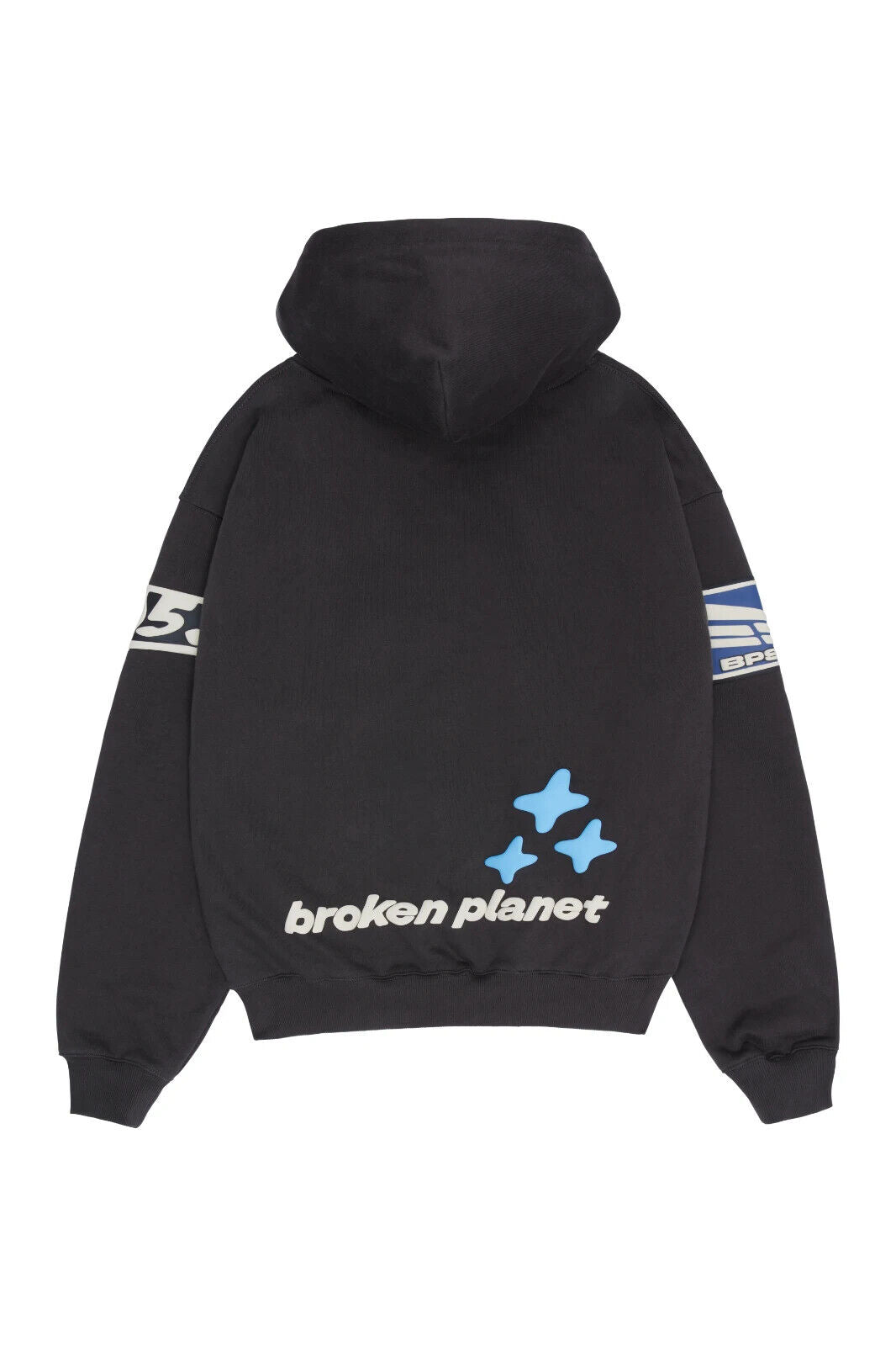 BROKEN PLANET 'ESCAPE TO THE FUTURE' SOOT BLACK HOODIE