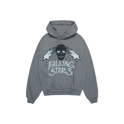 BROKEN PLANET 'FALLING STARS' DARK GRAY HOODIE