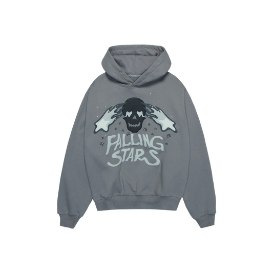 BROKEN PLANET 'FALLING STARS' DARK GRAY HOODIE