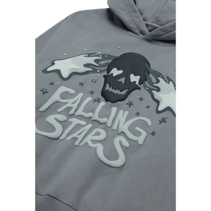 BROKEN PLANET 'FALLING STARS' DARK GRAY HOODIE