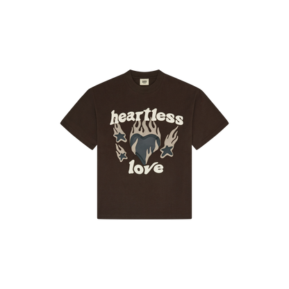 BROKEN PLANET 'HEARTLESS LOVE' MOCHA BROWN T-SHIRT