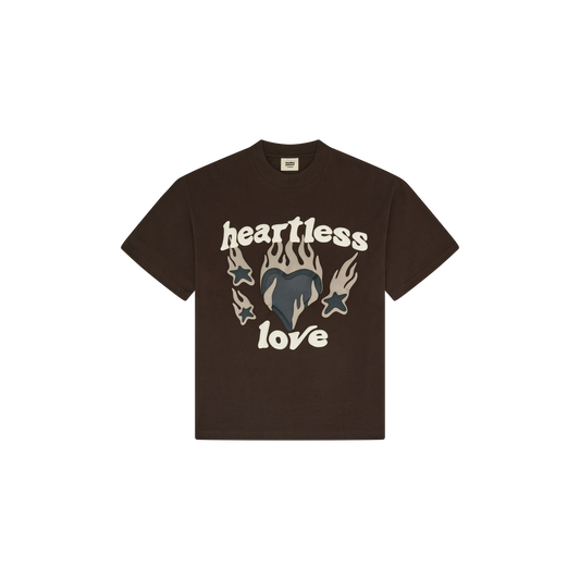 BROKEN PLANET 'HEARTLESS LOVE' MOCHA BROWN T-SHIRT