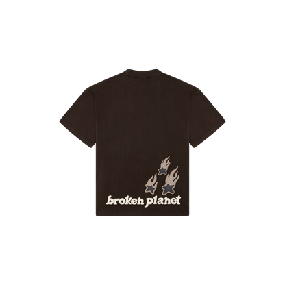 BROKEN PLANET 'HEARTLESS LOVE' MOCHA BROWN T-SHIRT