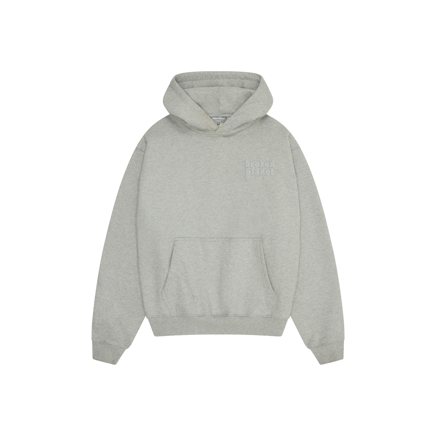 BROKEN PLANET BASICS HOODIE HEATHER GREY