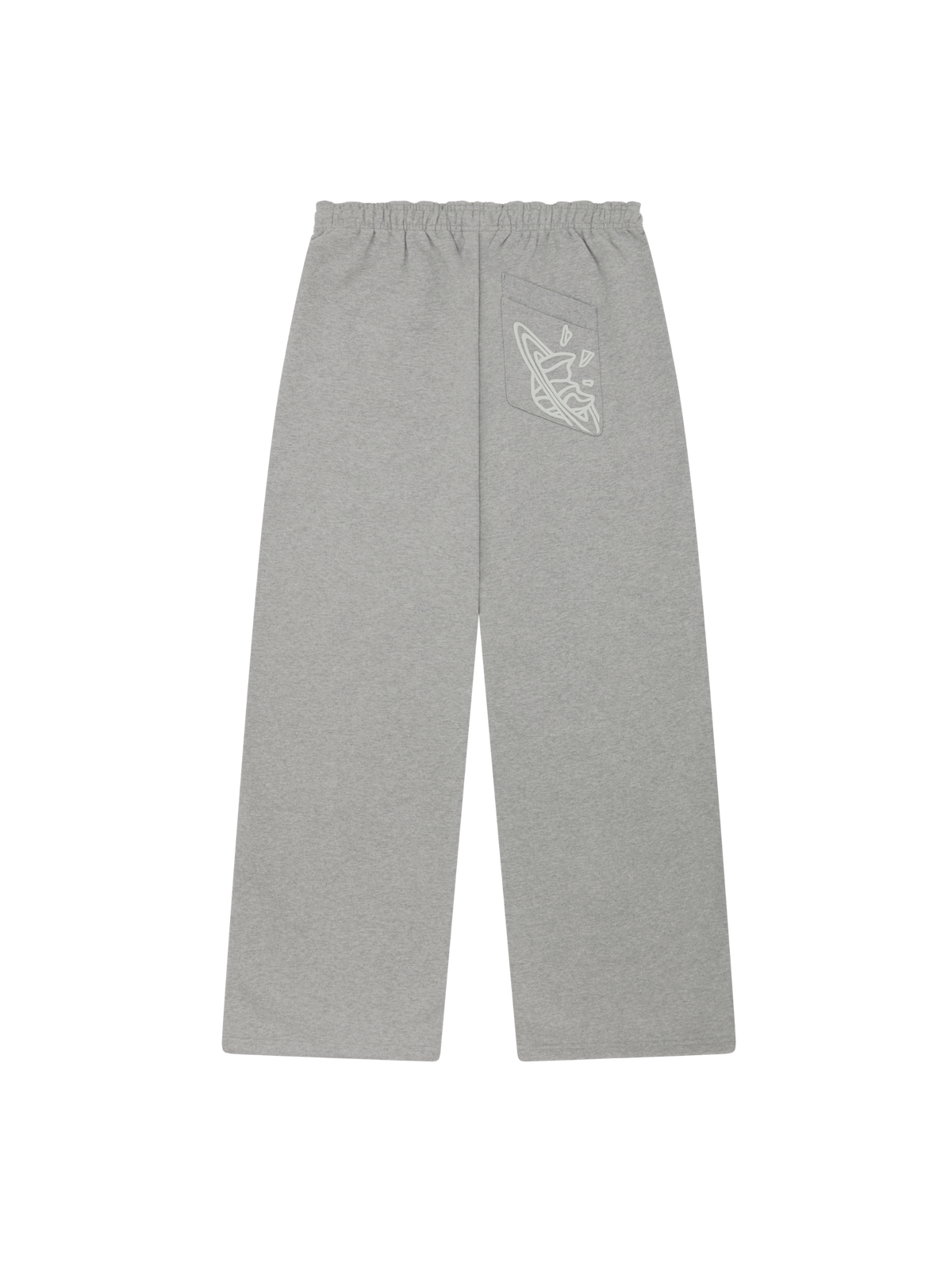 BROKEN PLANET HEATHER GREY WIDE LEG SWEATPANTS