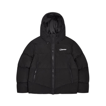 TRAPSTAR HYPERDRIVE HOODED PUFFER JACKET - BLACK