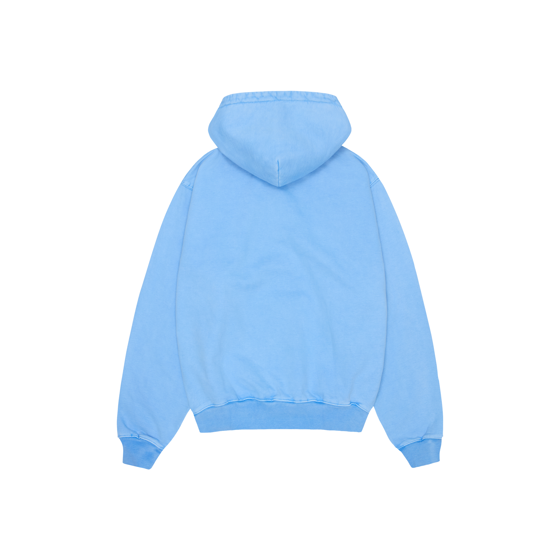 BROKEN PLANET BASICS HOODIE WASHED LIGHT BLUE