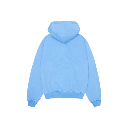 BROKEN PLANET BASICS HOODIE WASHED LIGHT BLUE