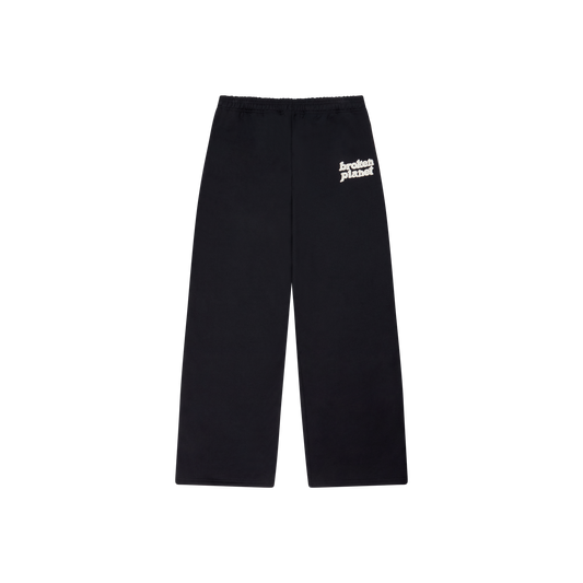 BROKEN PLANET MIDNIGHT BLACK STRAIGHT LEG SWEATPANTS