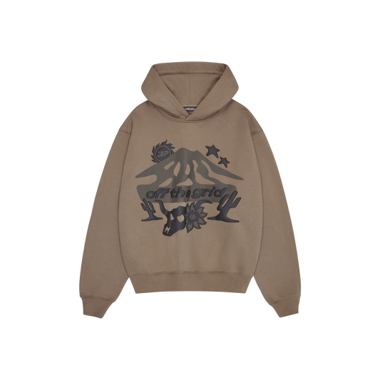 BROKEN PLANET 'OFF THE GRID' CINDER BROWN HOODIE