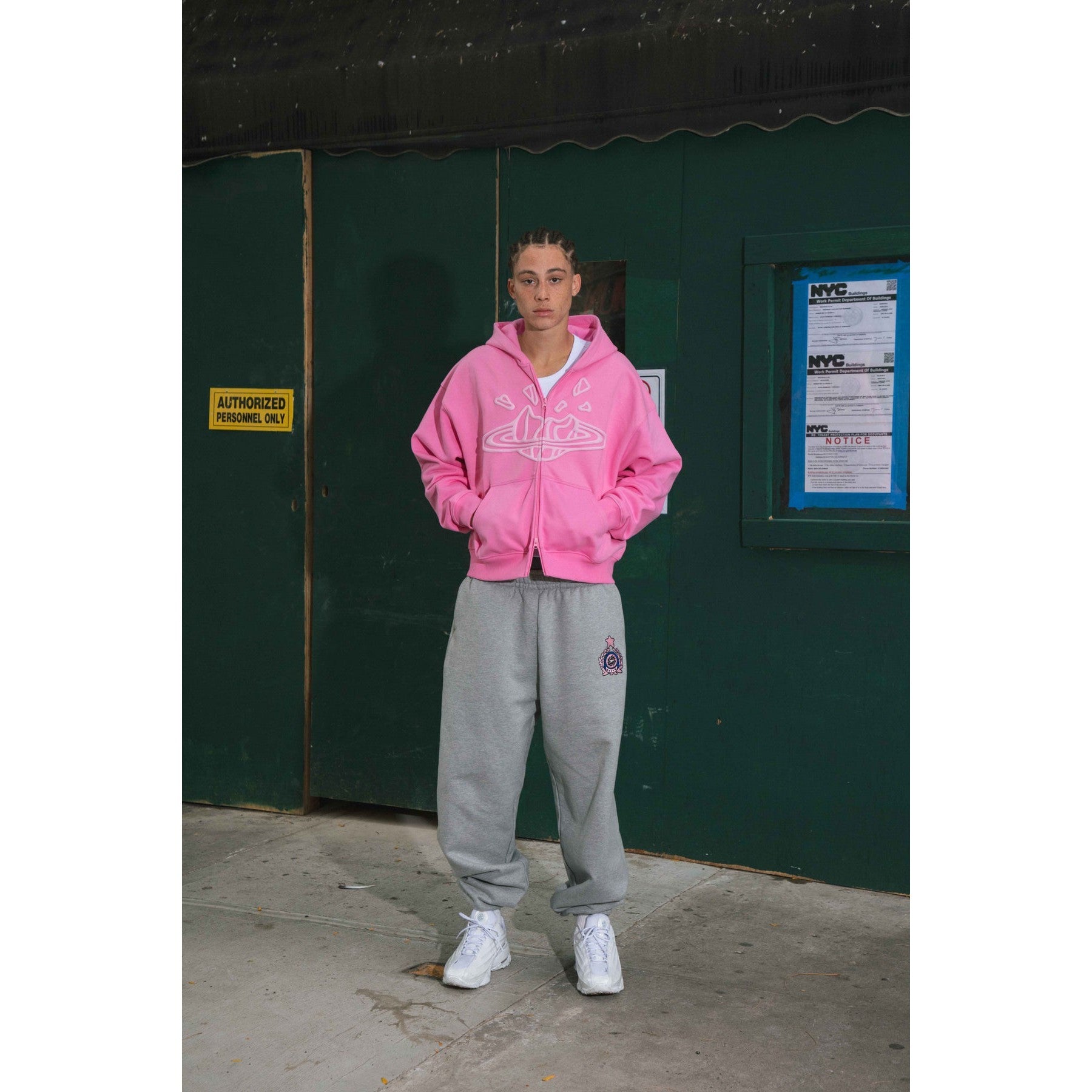 BROKEN PLANET CANDY PINK ZIP UP TRACKSUIT