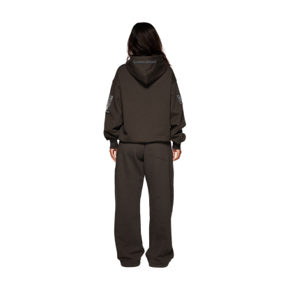 BROKEN PLANET 'PLANET REPAIR SERVICES' SOOT BLACK HOODIE