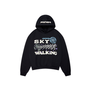 BROKEN PLANET 'SKY WALKING' MIDNIGHT BLACK HOODIE