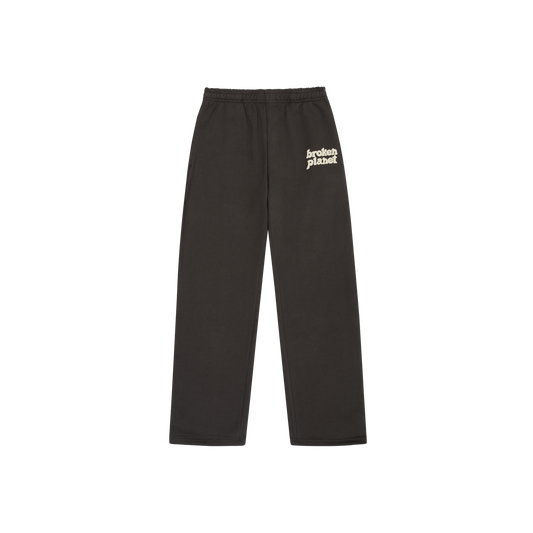 BROKEN PLANET SOOT BLACK STRAIGHT LEG SWEATPANTS