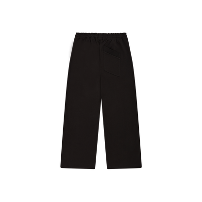 BROKEN PLANET SOOT BLACK WIDE LEG SWEATPANTS