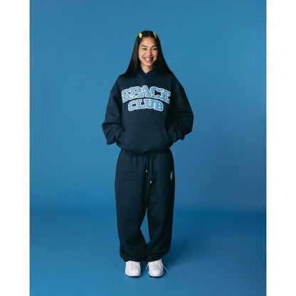 BROKEN PLANET SPACE CLUB OUTERSPACE BLUE CUFFED SWEATPANTS