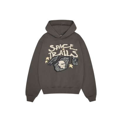 BROKEN PLANET 'SPACE TRAILS' BELUGA GRAY HOODIE