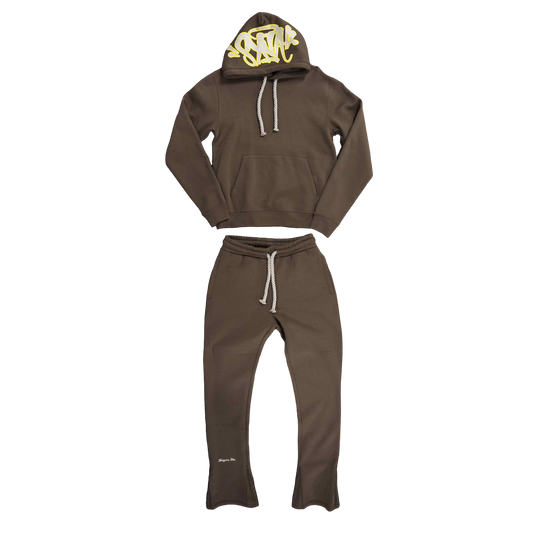 SYNA WORLD LOGO TRACKSUIT - BROWN