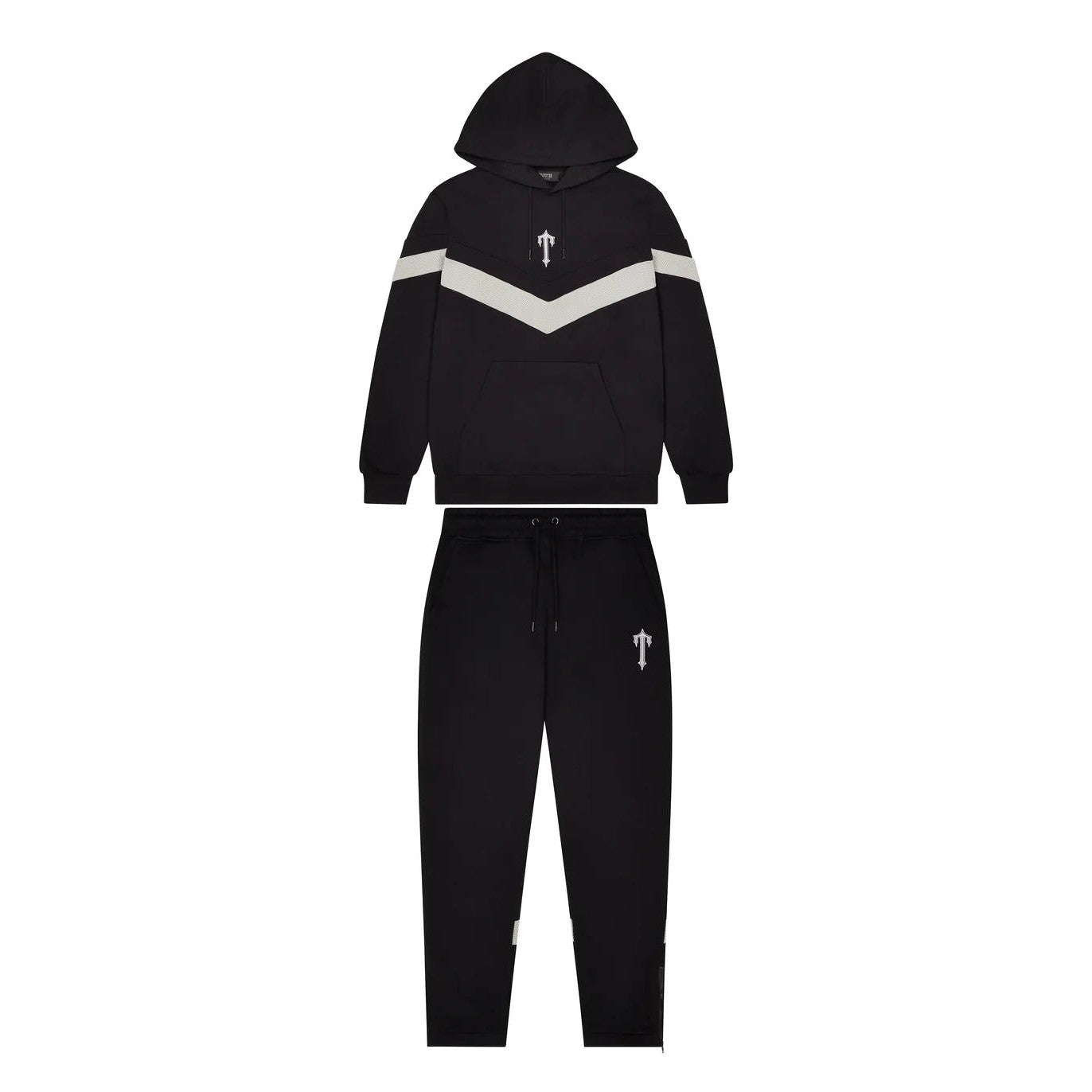 Trapstar V-Stripe Hoodie Tracksuit - Black/Grey – Hype Locker UK