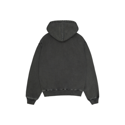 BROKEN PLANET BASICS HOODIE WASHED SOOT BLACK