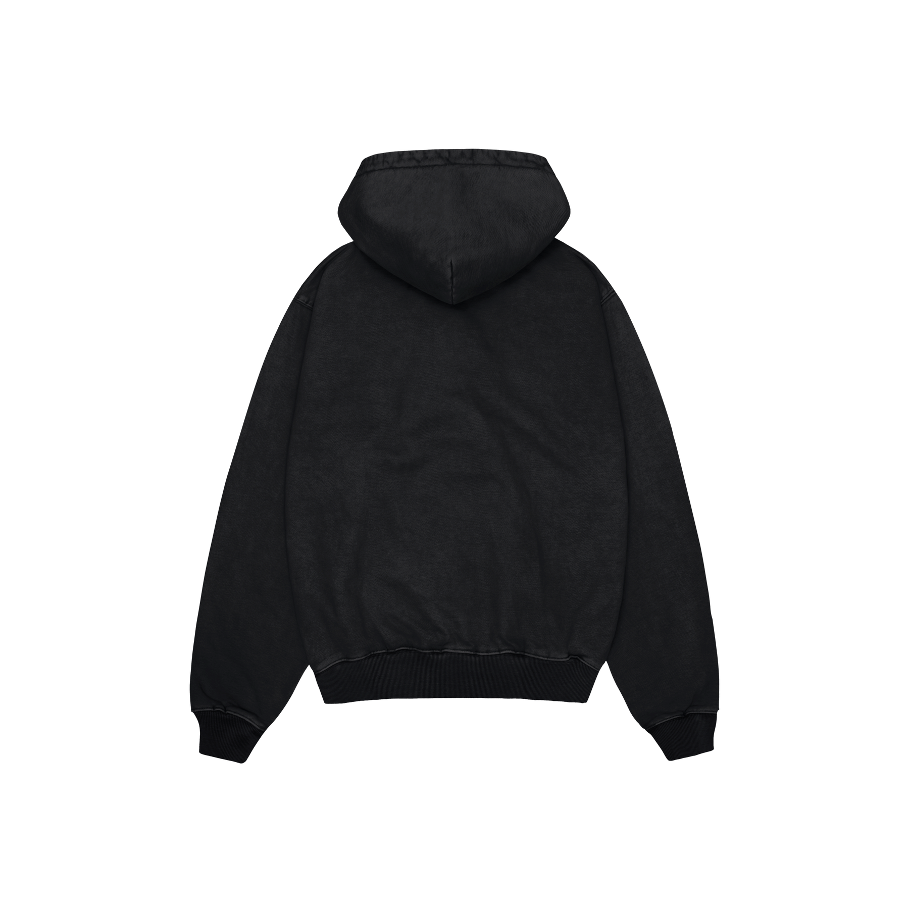 BROKEN PLANET BASICS HOODIE WASHED MIDNIGHT BLACK