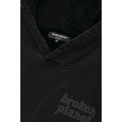 BROKEN PLANET BASICS HOODIE WASHED MIDNIGHT BLACK