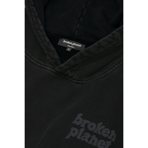 BROKEN PLANET BASICS HOODIE WASHED MIDNIGHT BLACK