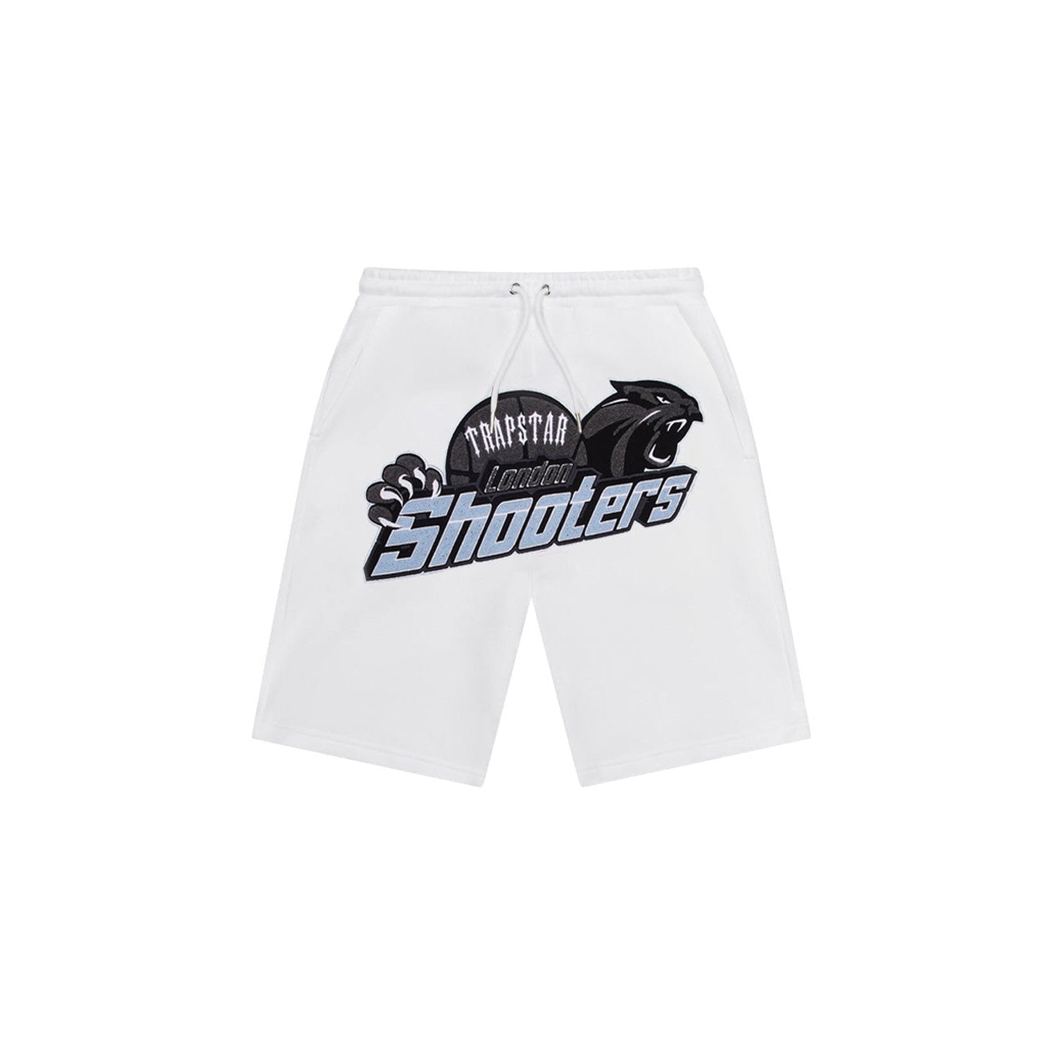 Trapstar バスケットボールショーツ Trapstar Shooters Short Set - White / Blue | Hype Locker UK