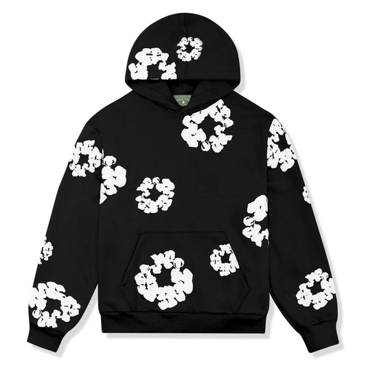 DENIM TEARS THE COTTON WREATH HOODIE BLACK